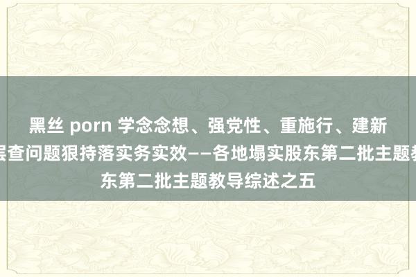 黑丝 porn 学念念想、强党性、重施行、建新功丨深切下层查问题狠持落实务实效——各地塌实股东第二批主题教导综述之五