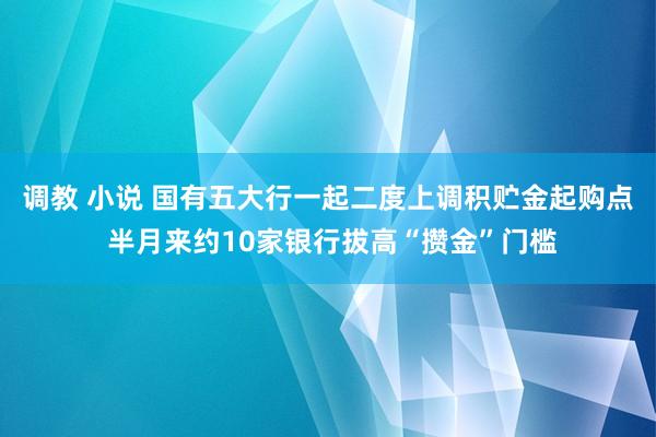 调教 小说 国有五大行一起二度上调积贮金起购点 半月来约10家银行拔高“攒金”门槛