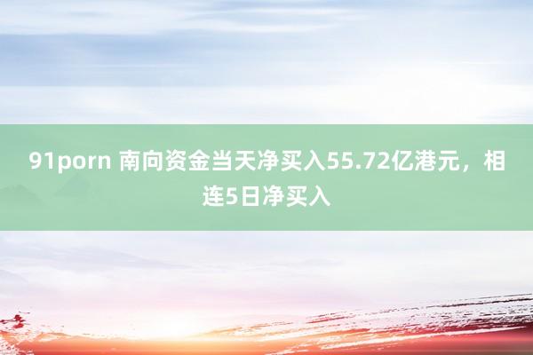 91porn 南向资金当天净买入55.72亿港元，相连5日净买入