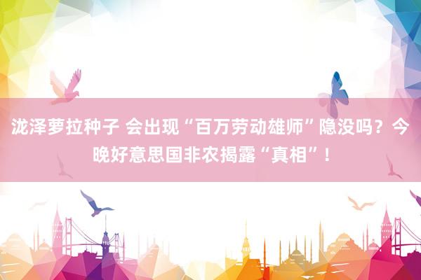 泷泽萝拉种子 会出现“百万劳动雄师”隐没吗？今晚好意思国非农揭露“真相”！